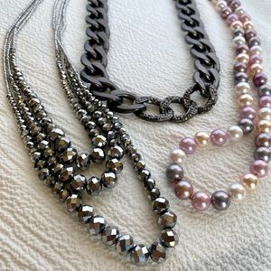 SAACHI MONET LANE BRYANT Three Necklaces Lot